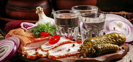 водка соления сало