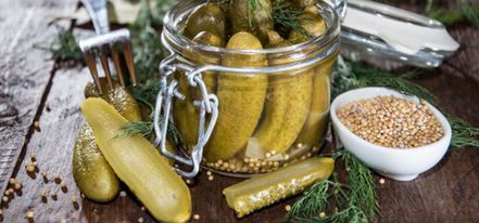 маринованные огурчики с горчицей