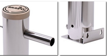 верхнее расположение дымовода и легкосъемное дно