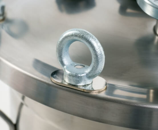 Фиксация крышки автоклава Булат рым-болтами