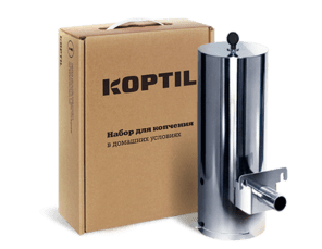 Дымогенератор Koptil 3 "Пир горой" рядом с коробкой
