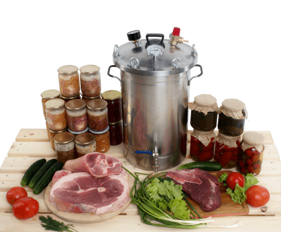 Автоклав Булат Богатырь и продукты